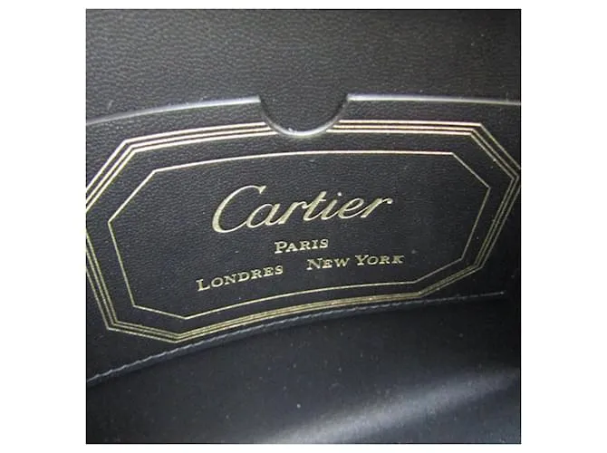 Bolsito de cuero GUIRLANDE DE CARTIER Negro 