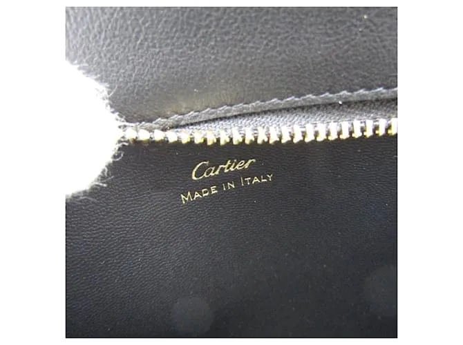 Bolsito de cuero GUIRLANDE DE CARTIER Negro 