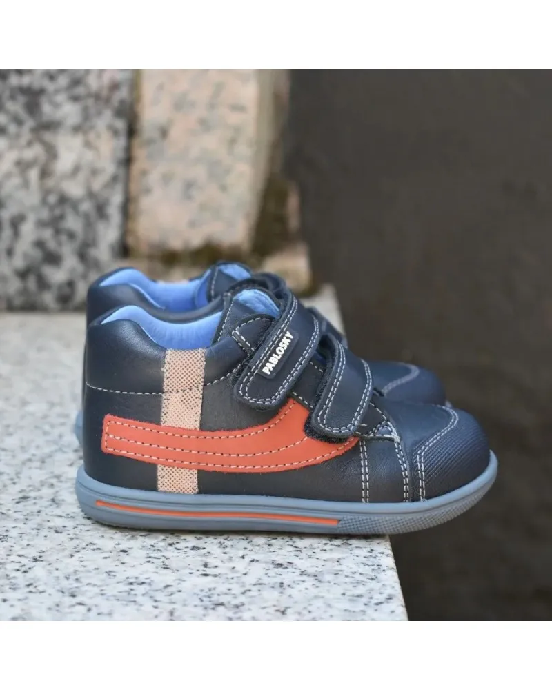 Botas bebé azul velcros PABLOSKY STEPEASY 002324 primeros pasos