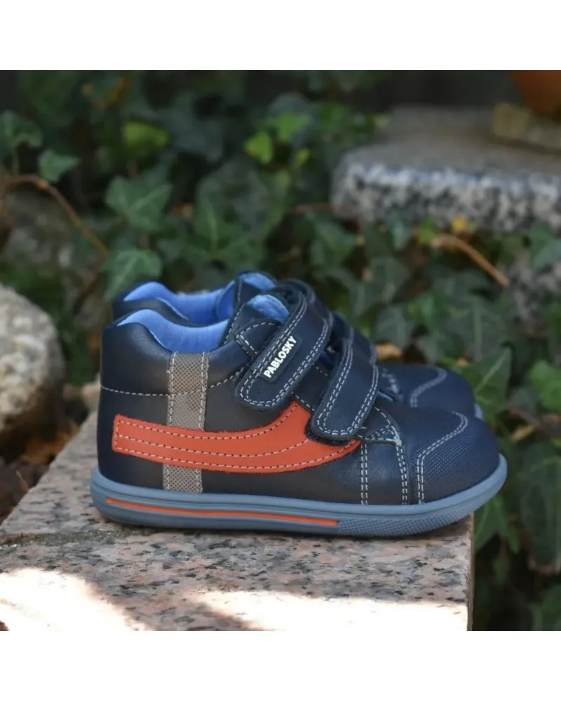 Botas bebé azul velcros PABLOSKY STEPEASY 002324 primeros pasos