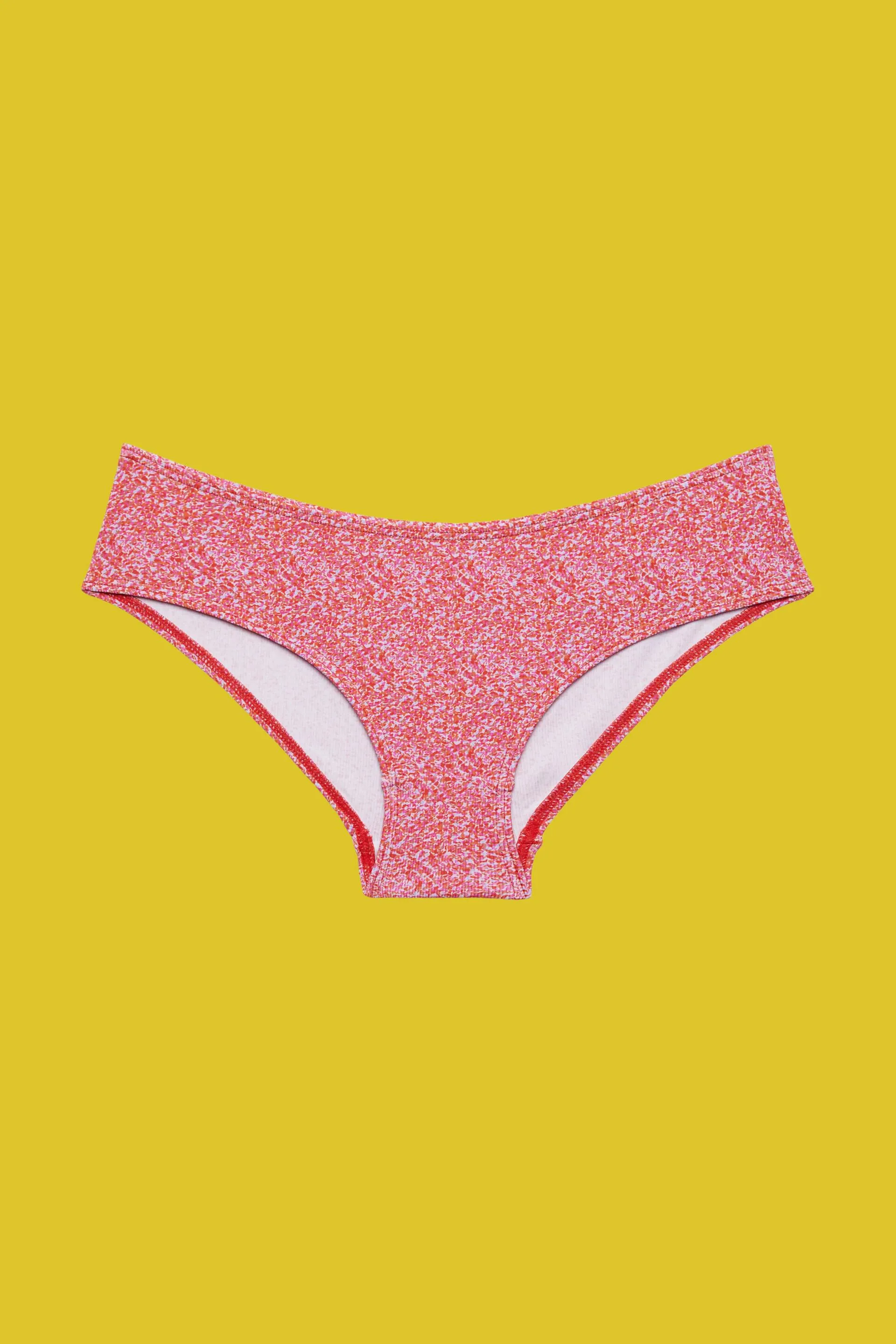 Braguitas de bikini estilo tiro bajo con estampado allover