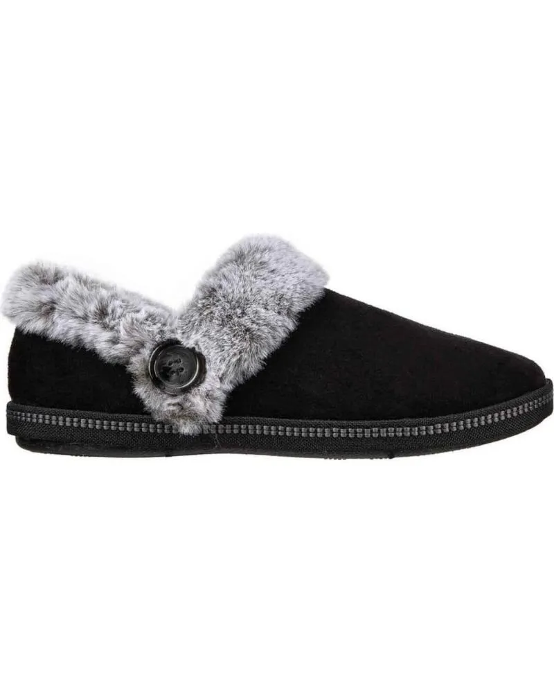 CALZADO DE CASA DE MUJER SKECHERS COZY CAMPFIRE  FRESH TOAST 167219 ZAPATILLAS DE E BLK NEGRO