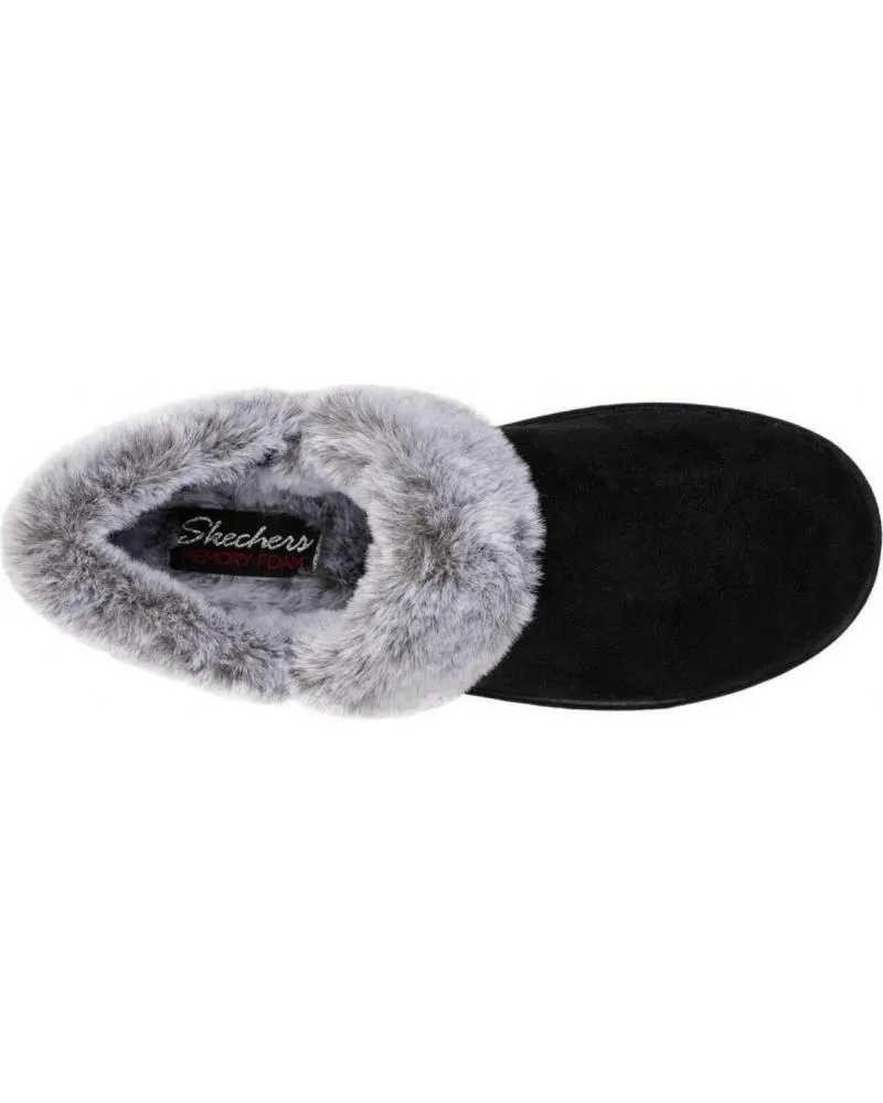 CALZADO DE CASA DE MUJER SKECHERS COZY CAMPFIRE  FRESH TOAST 167219 ZAPATILLAS DE E BLK NEGRO