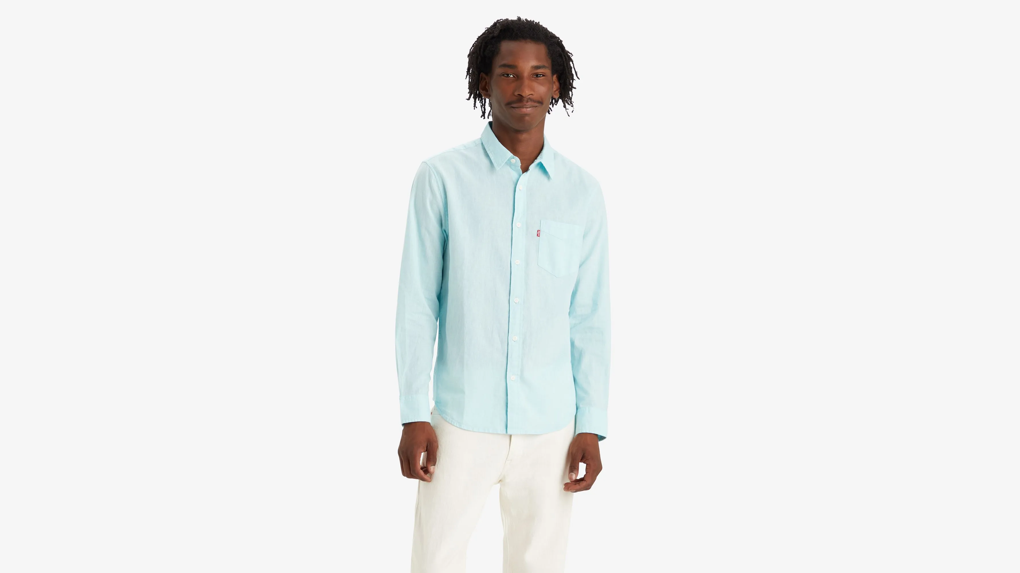 Camisa Clásica De Fit Estándar Con Un Bolsillo