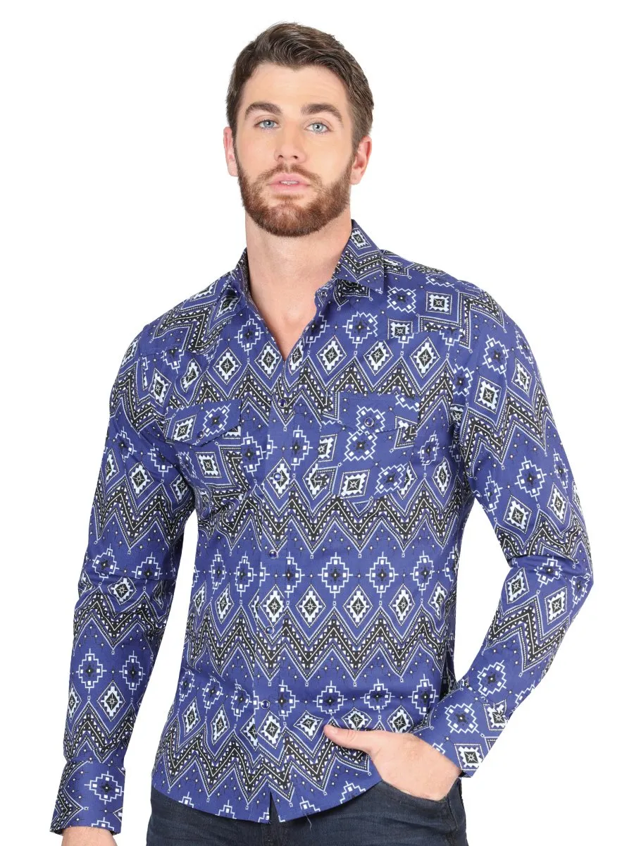 CAMISA DE MODA COLOR AZUL GEN44429