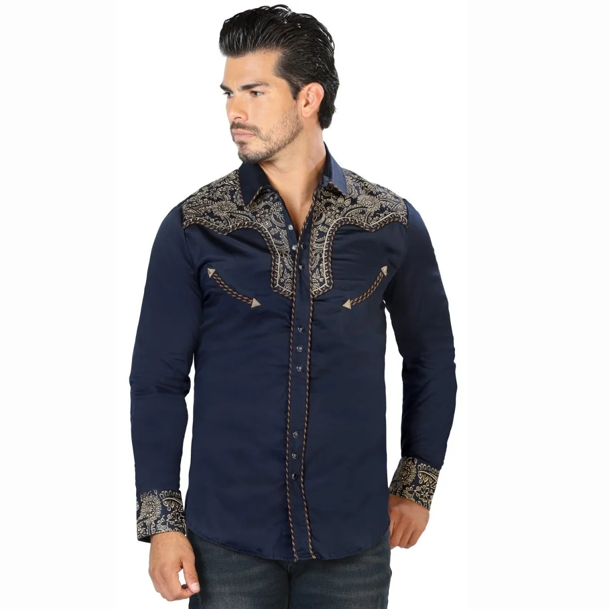 CAMISA DE MODA ESTAMPADA LAMASINI LAM2201