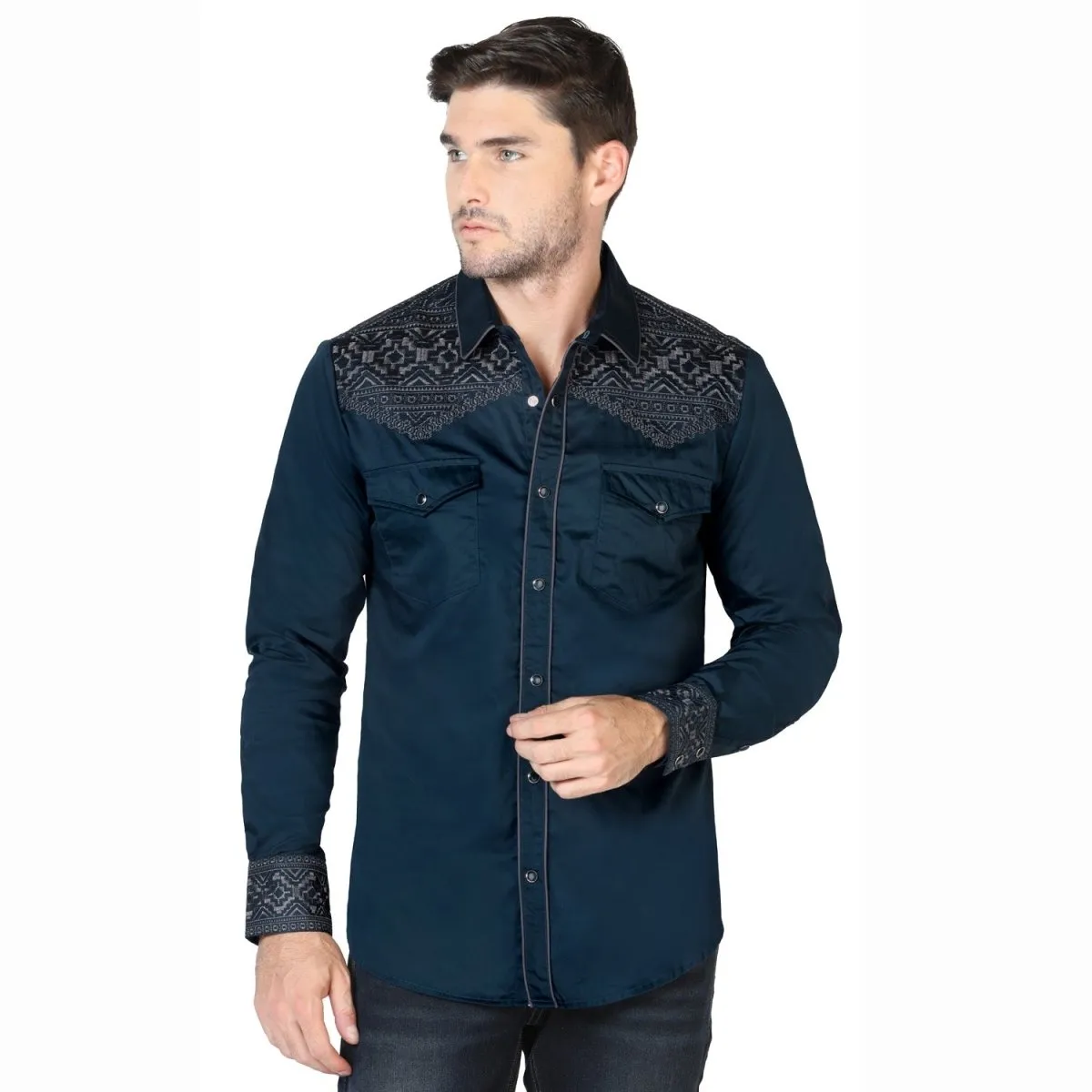 CAMISA DE MODA ESTAMPADA LAMASINI LAM2201