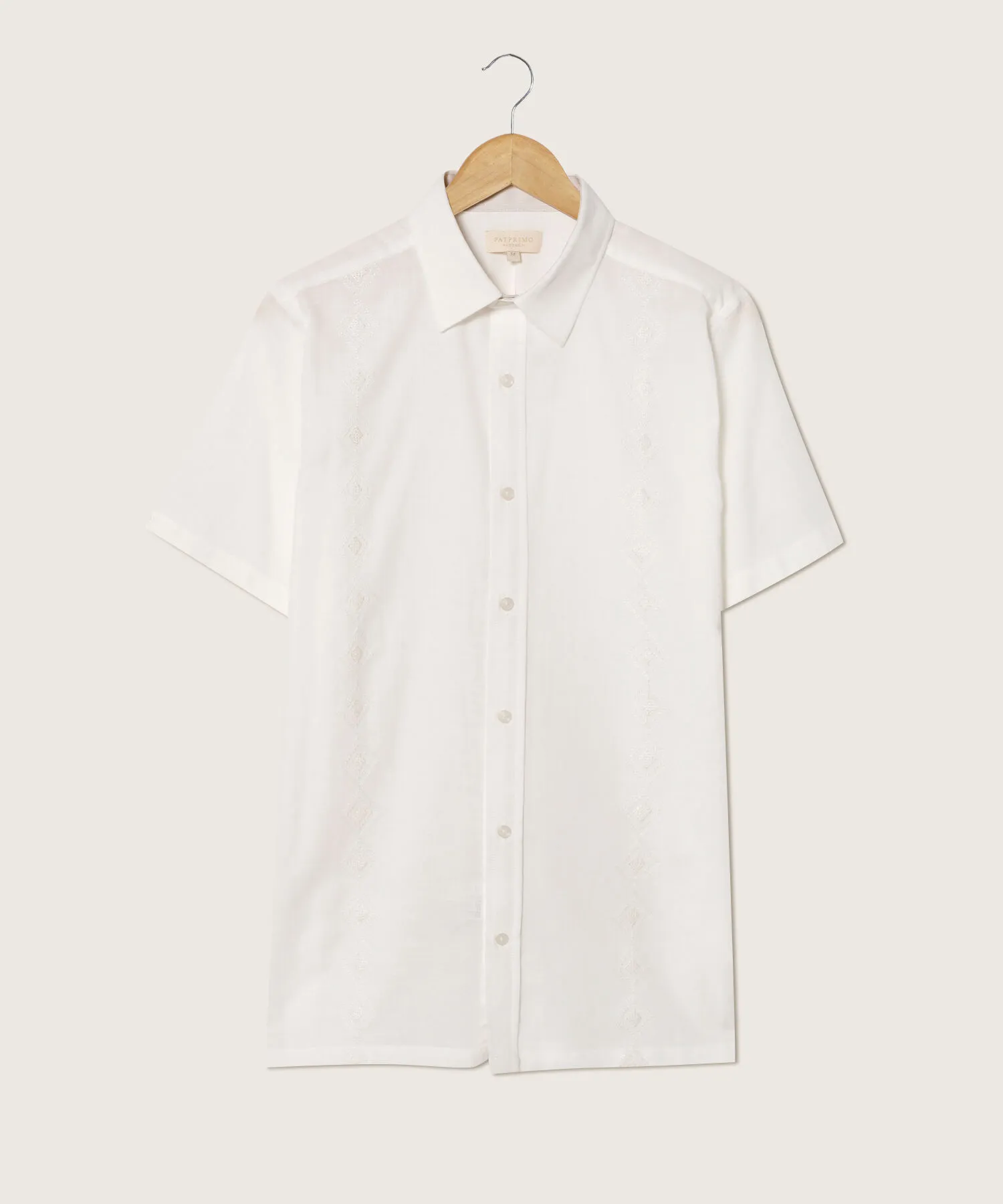 CAMISA GUAYABERA EN EFECTO R&UACUTE;STICO