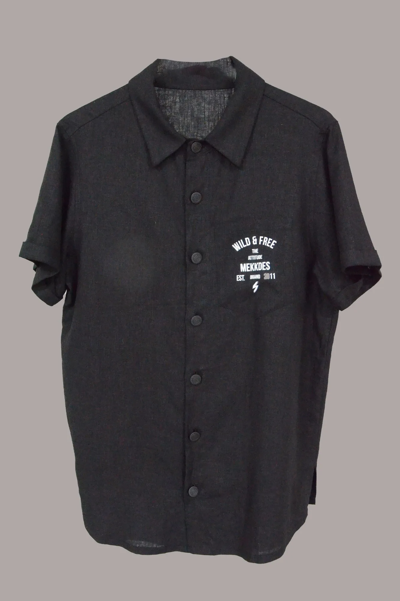 Camisa HE lino negro WILD & FREE