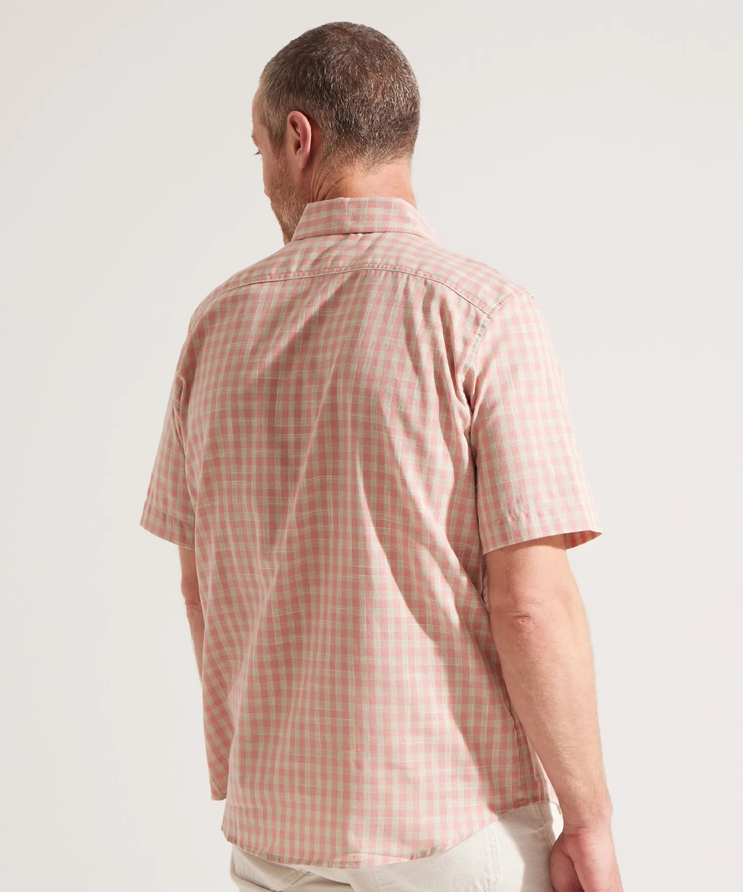 CAMISA MANGA CORTA A CUADROS