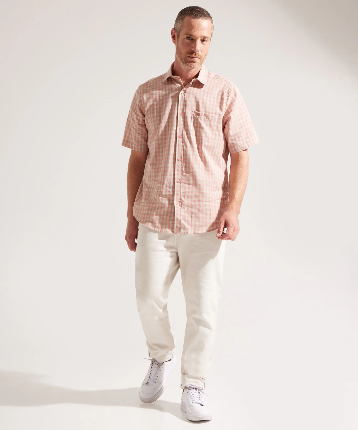 CAMISA MANGA CORTA A CUADROS