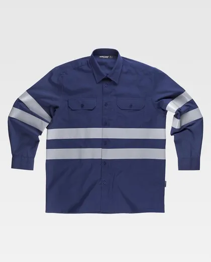 Camisa manga larga reflectantes Marino