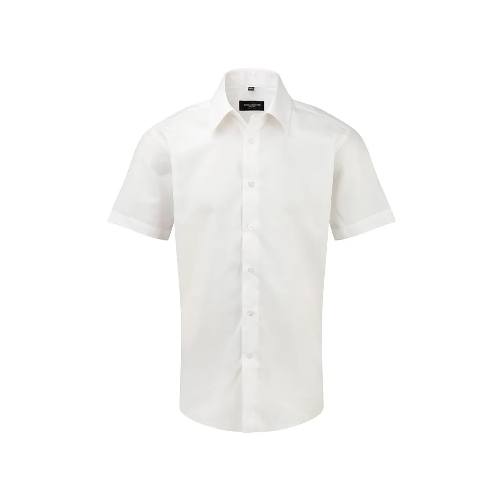 Camisa Oxford manga corta hombre