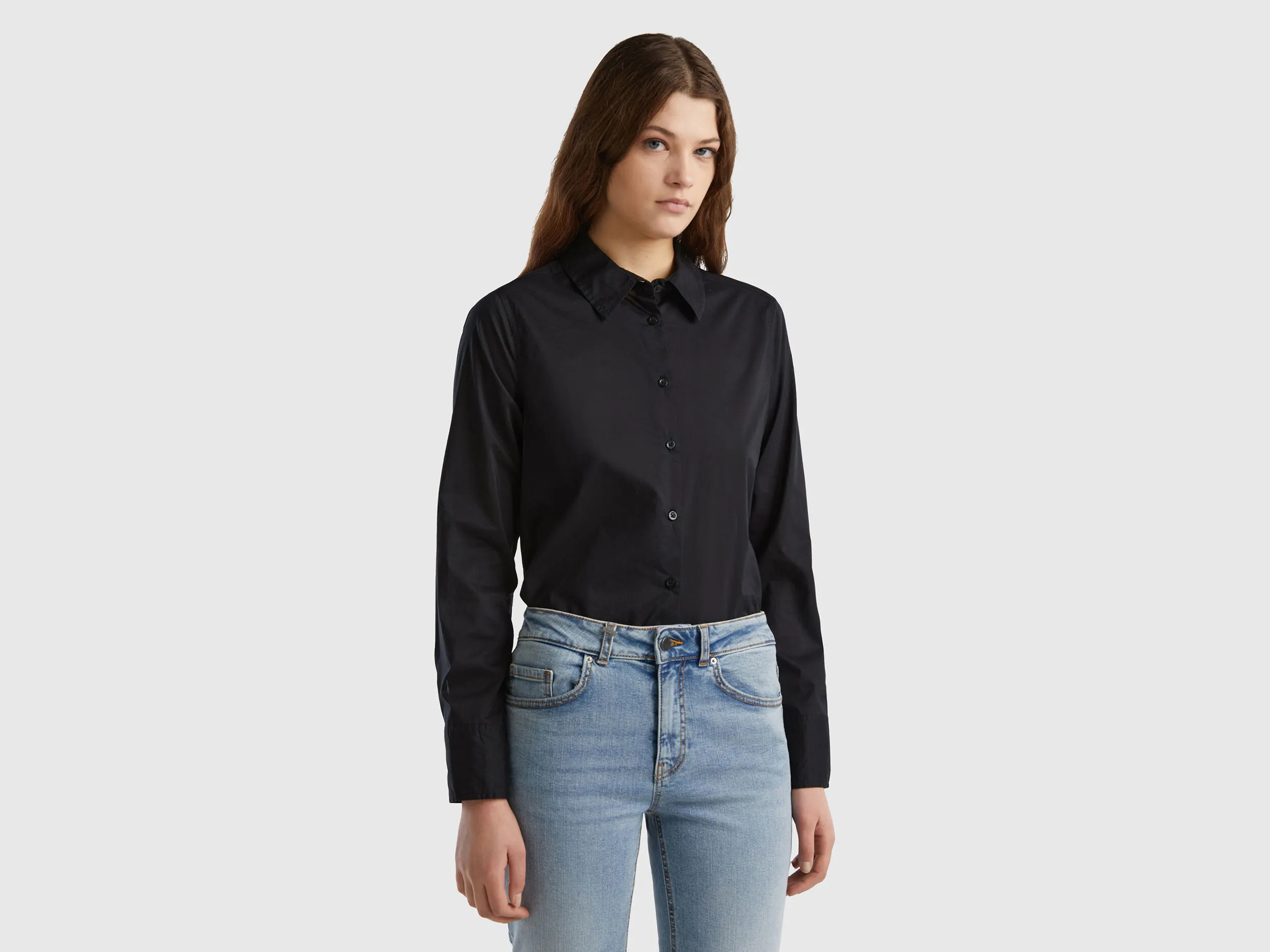 Camisa regular fit de algodón ligero