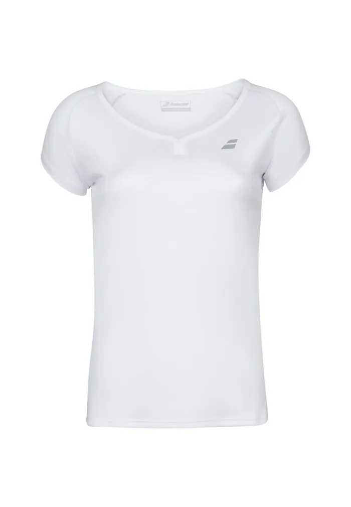 CAMISETA BABOLAT JUNIOR NIÑA PLAY BLANCA