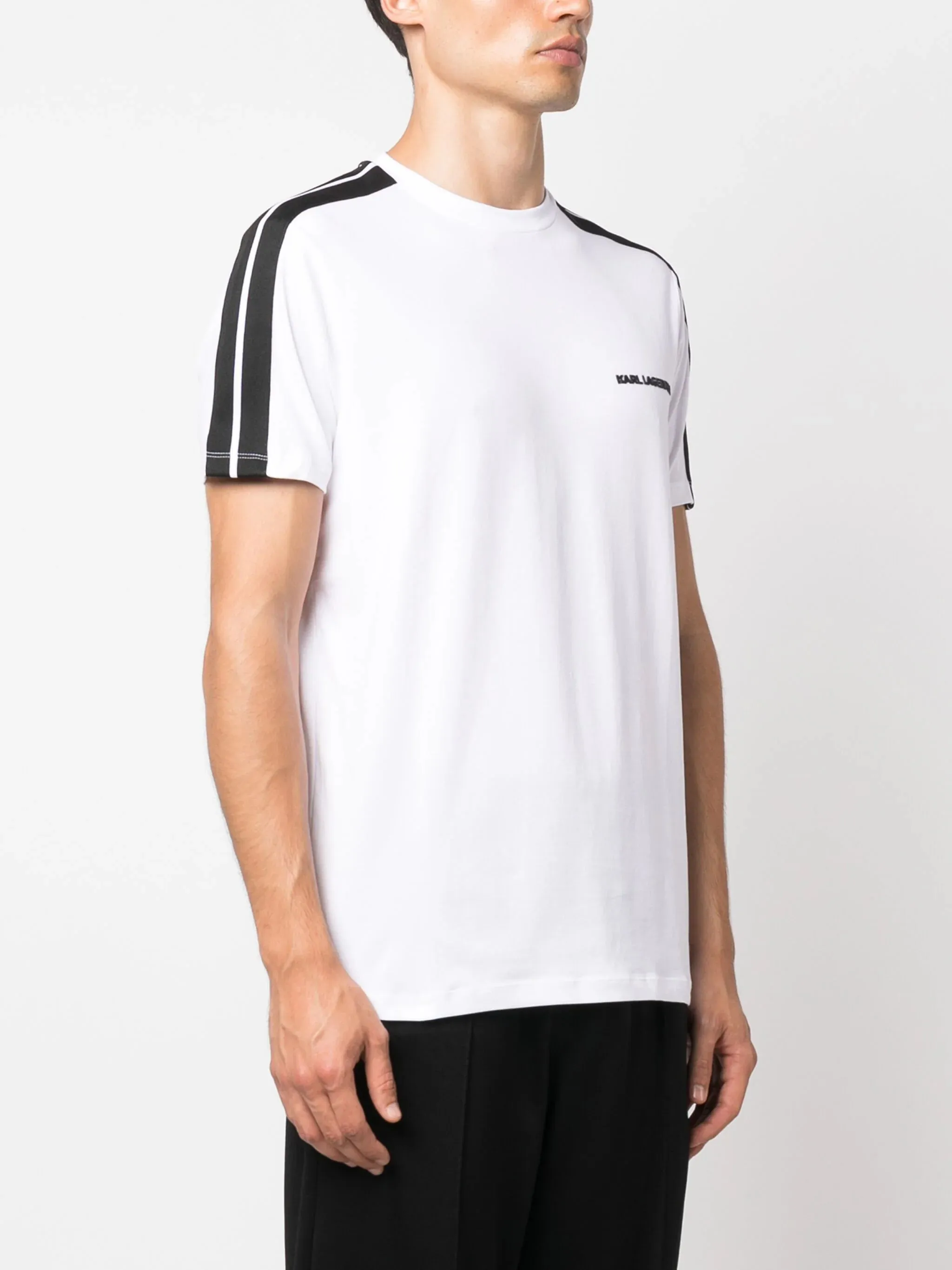 CAMISETA BANDAS HOMBRO BLANCA