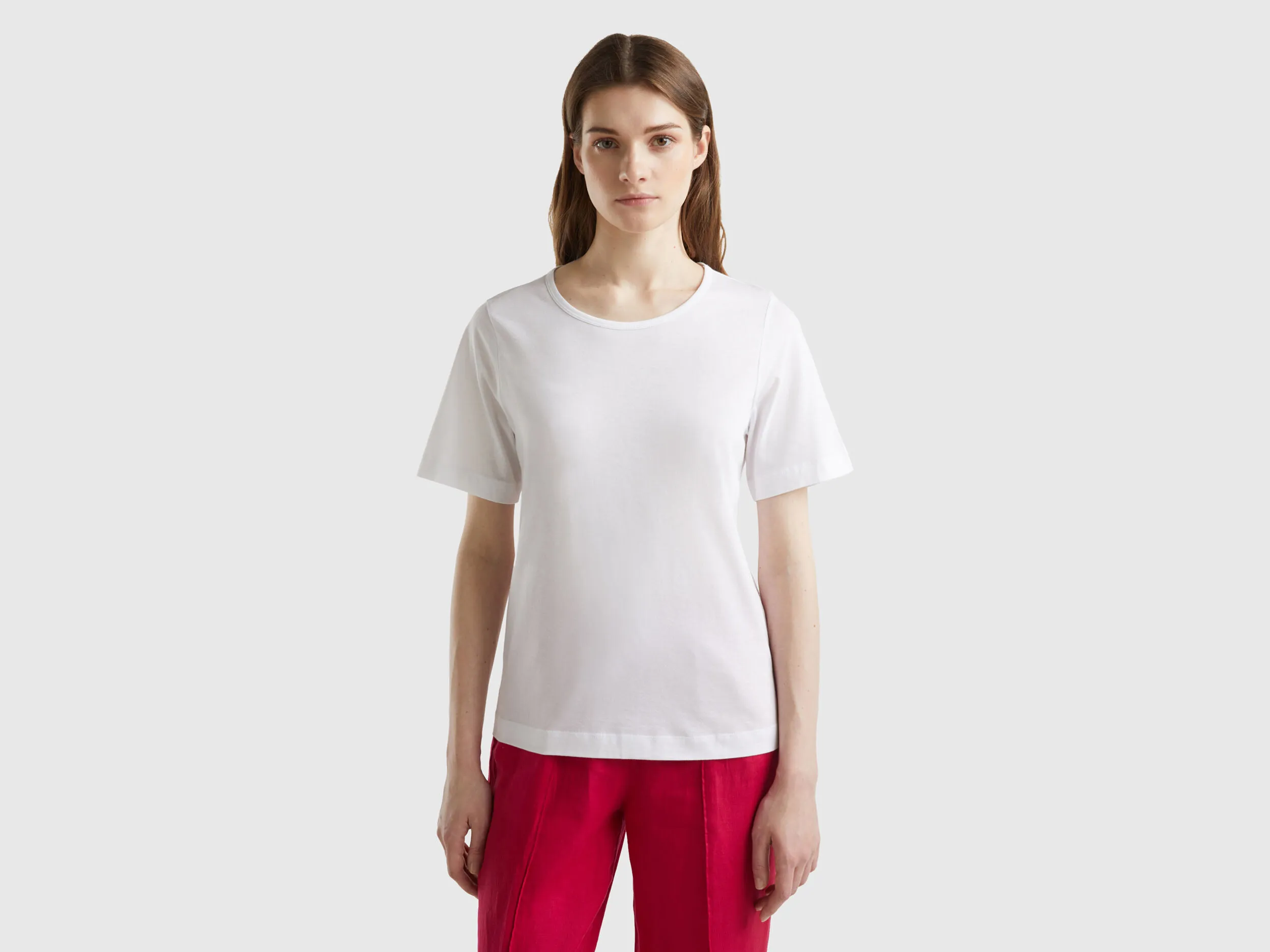 Camiseta blanca de manga corta