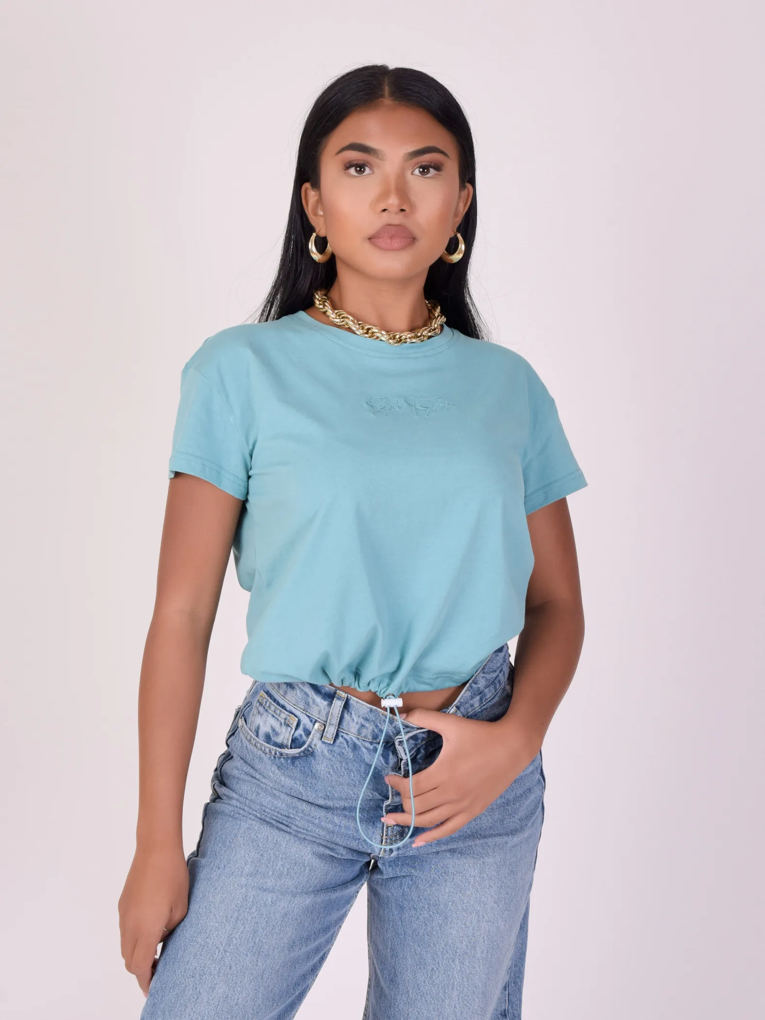 Camiseta con banda elástica