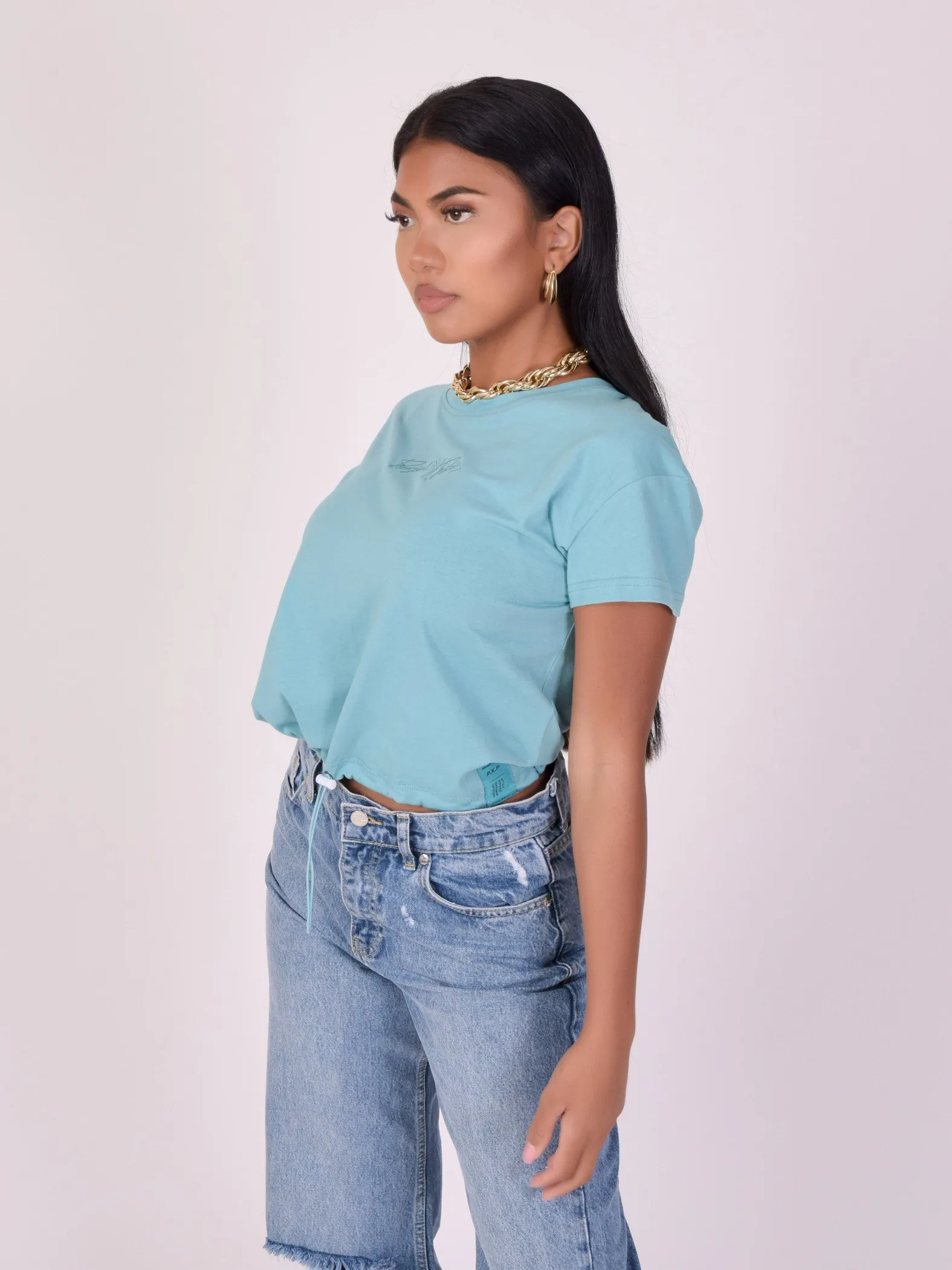 Camiseta con banda elástica