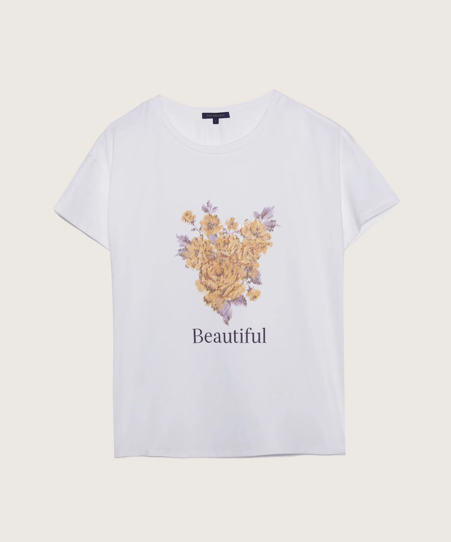 CAMISETA CON ESTAMPADO FLORAL