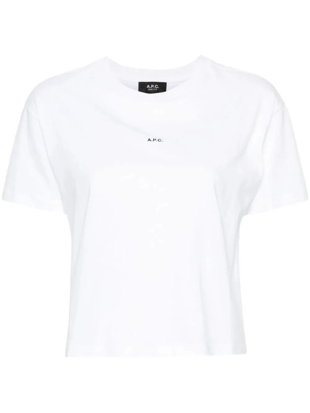 CAMISETA CROPPED BOXY LOGO BLANCA