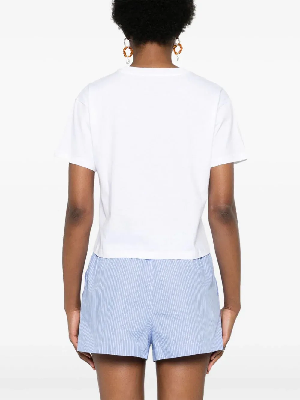 CAMISETA CROPPED BOXY LOGO BLANCA