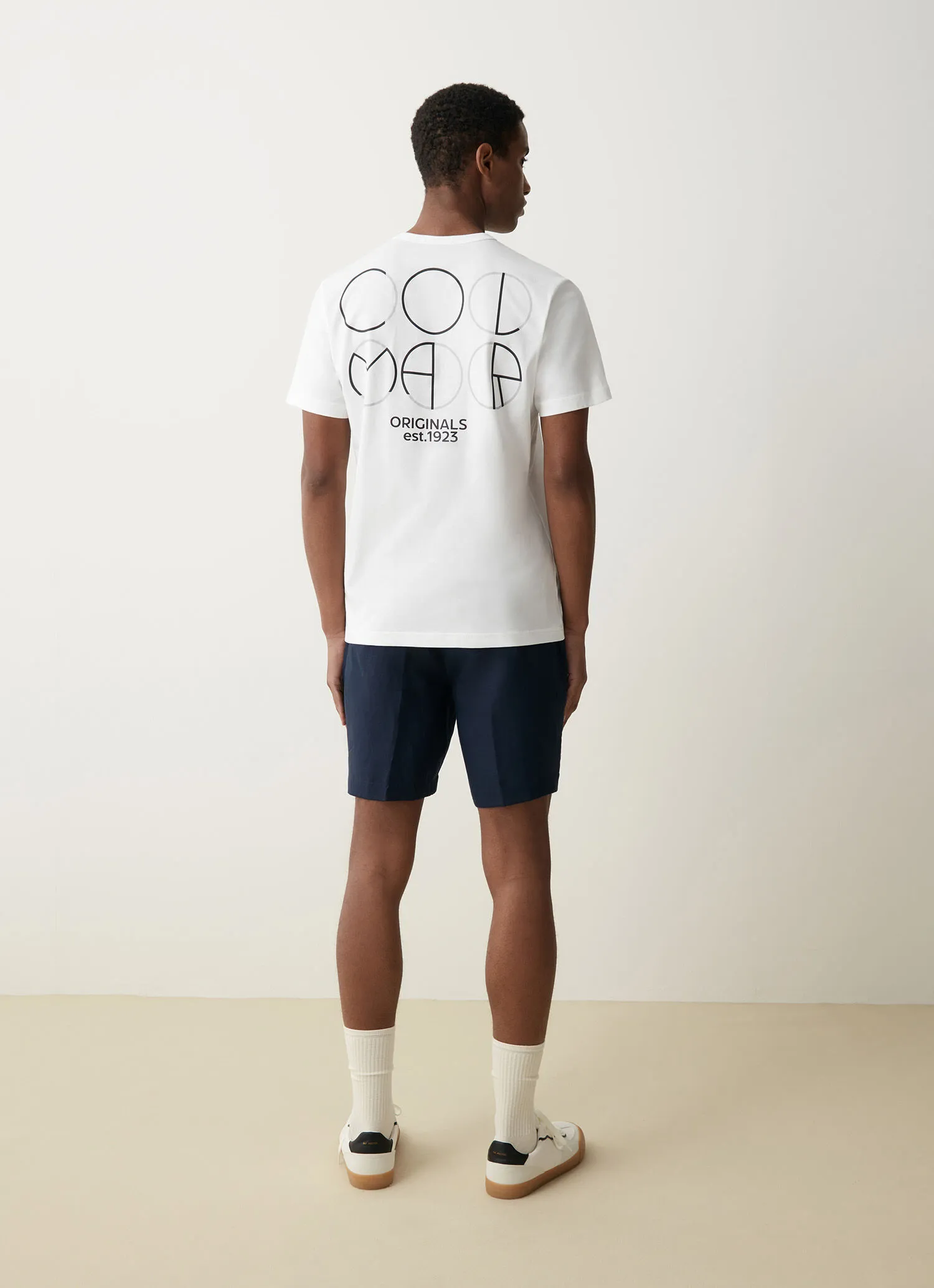 Camiseta de algodón con estampado en la espalda
