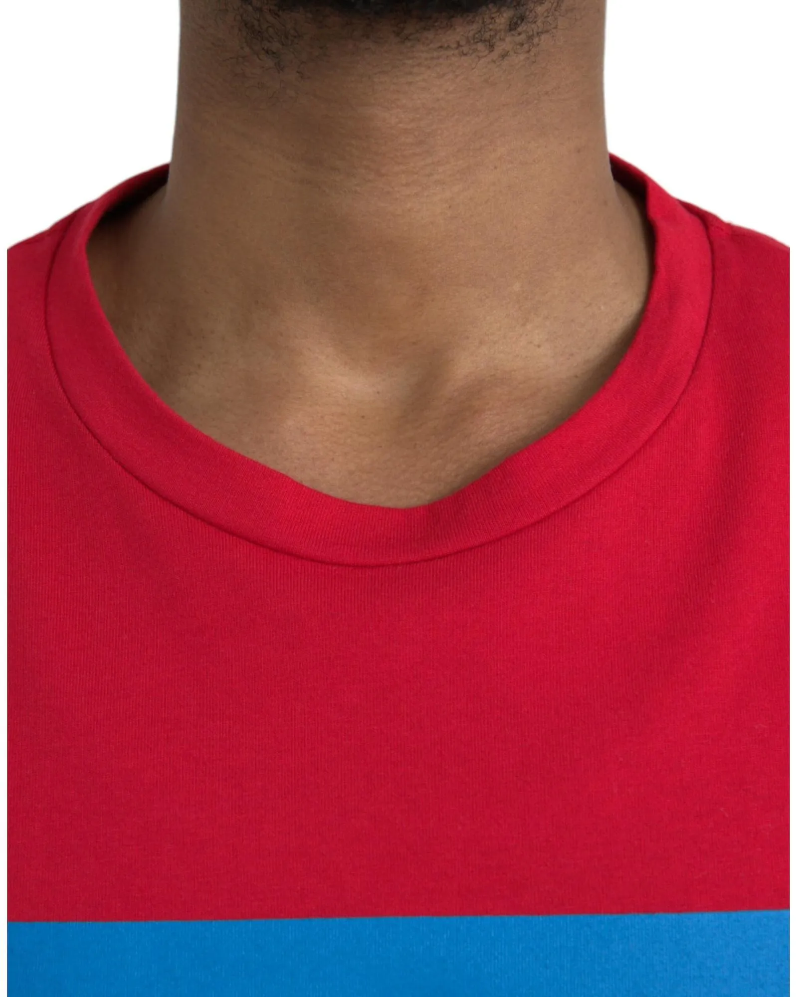 Camiseta de algodón con cuello redondo con estampado de logotipo de Dolce & Gabbana