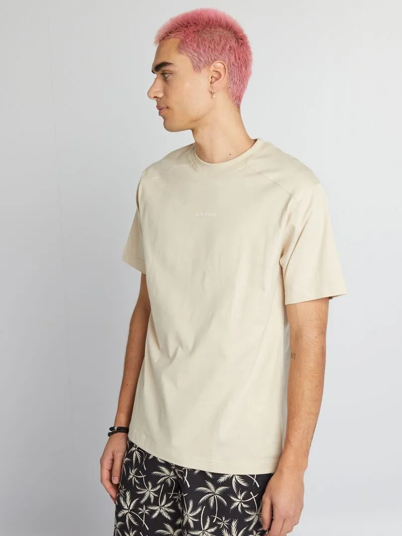 CAMISETA DE MANGA CORTA 'NEW YORK'  BEIGE