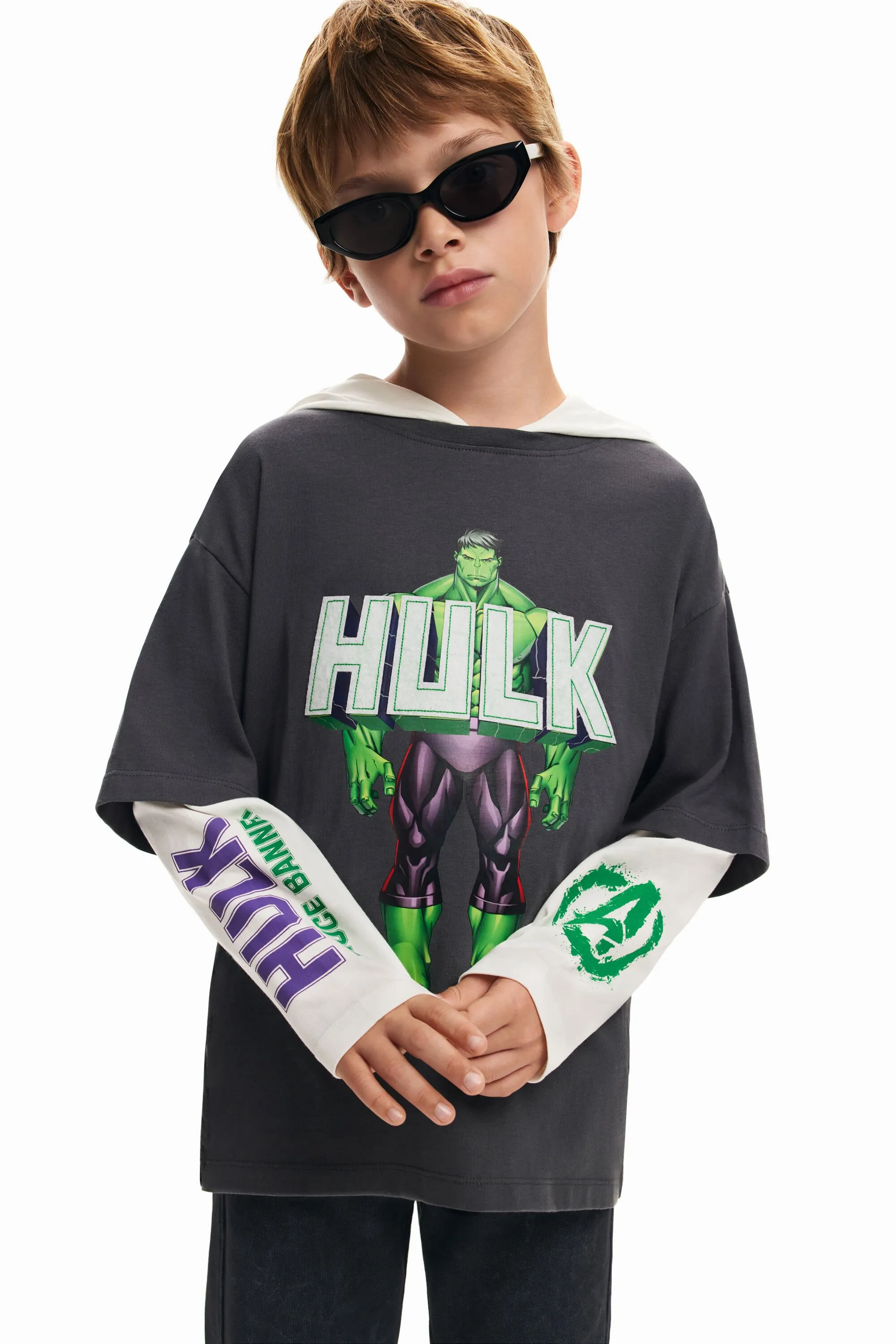 Camiseta doble manga Hulk