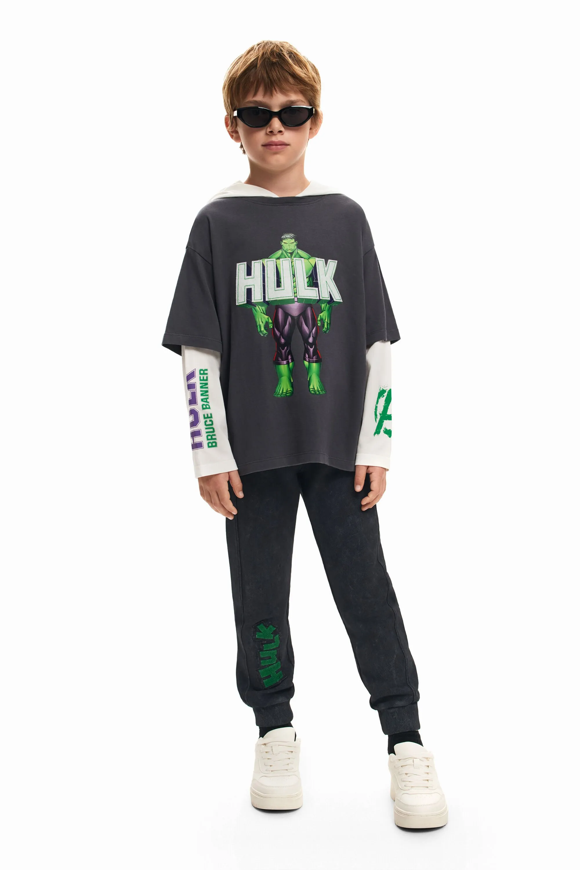 Camiseta doble manga Hulk