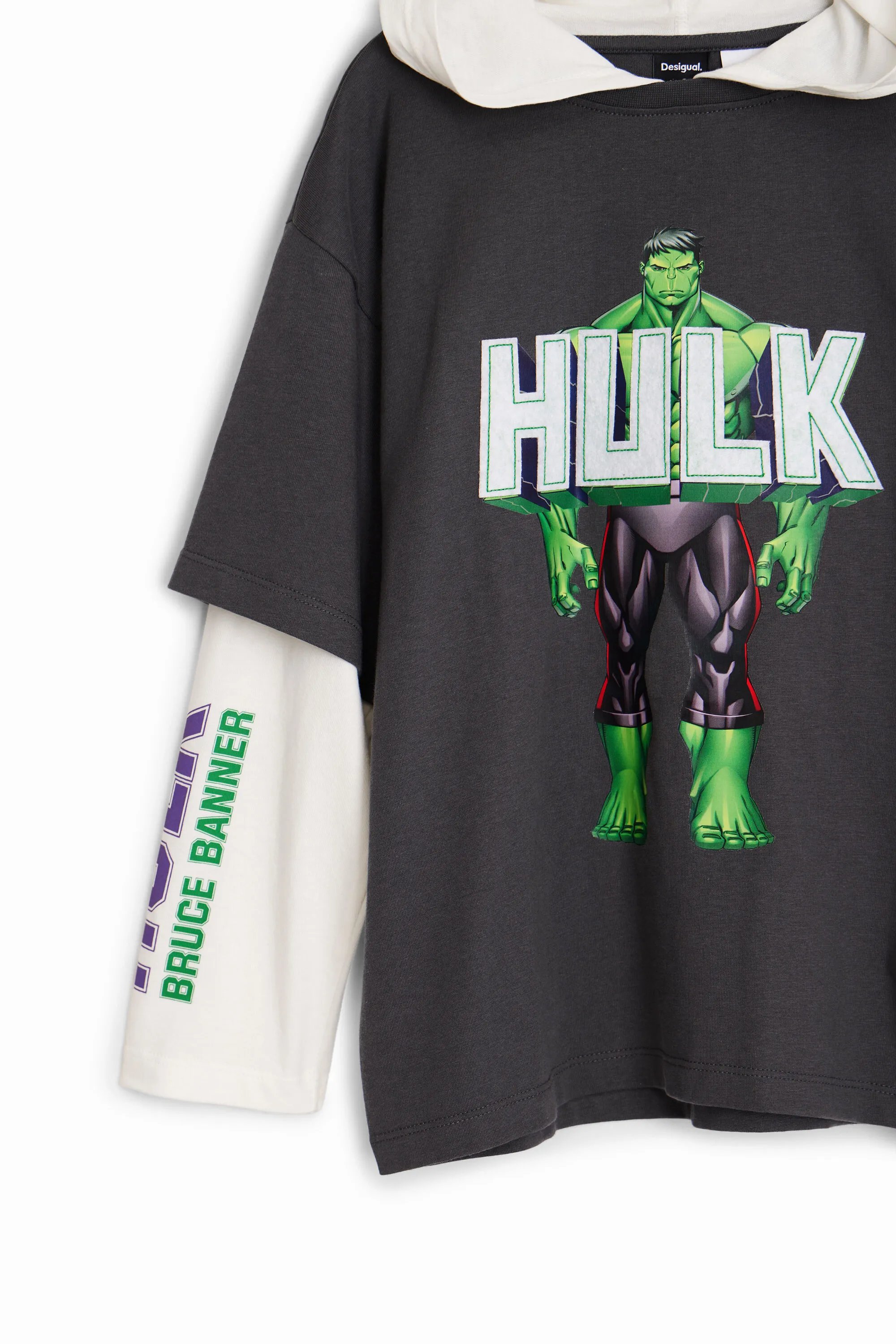 Camiseta doble manga Hulk
