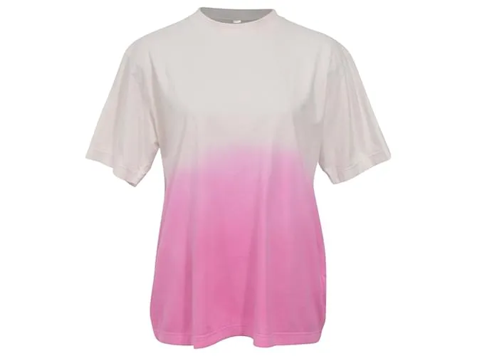 Camiseta efecto degradado Off White en algodón rosa Castaño 