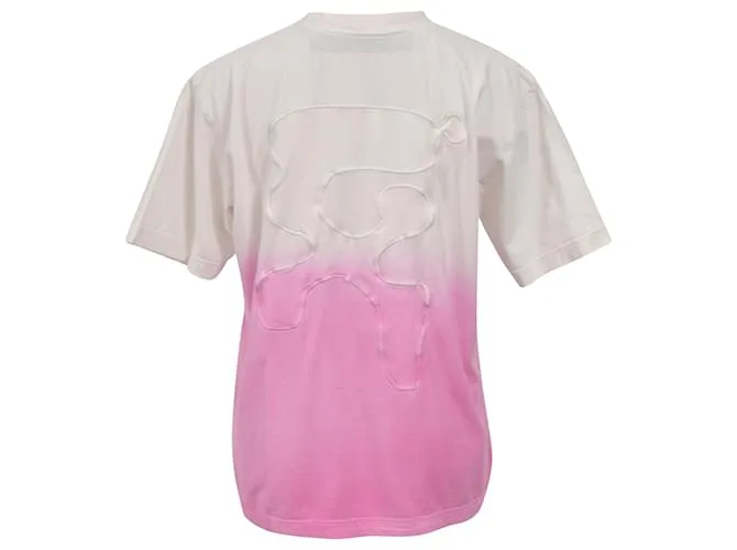 Camiseta efecto degradado Off White en algodón rosa Castaño 