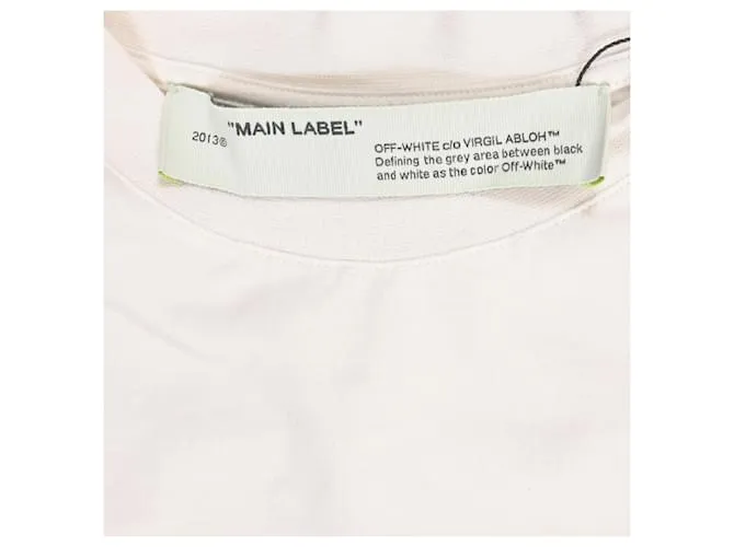 Camiseta efecto degradado Off White en algodón rosa Castaño 