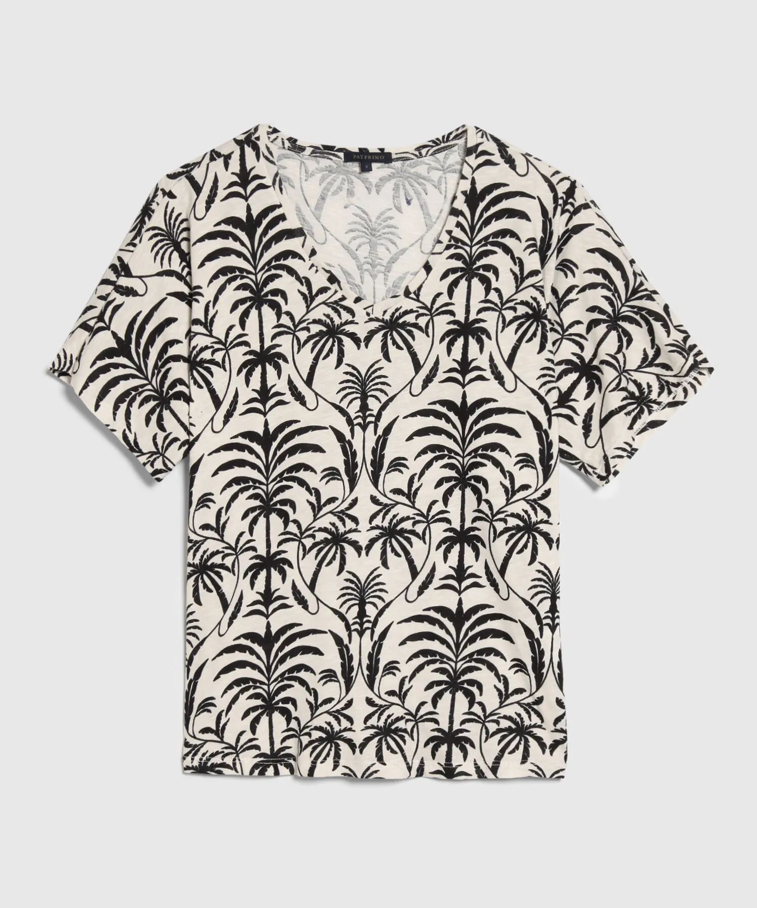 CAMISETA ESTAMPADA CON ESCOTE EN V