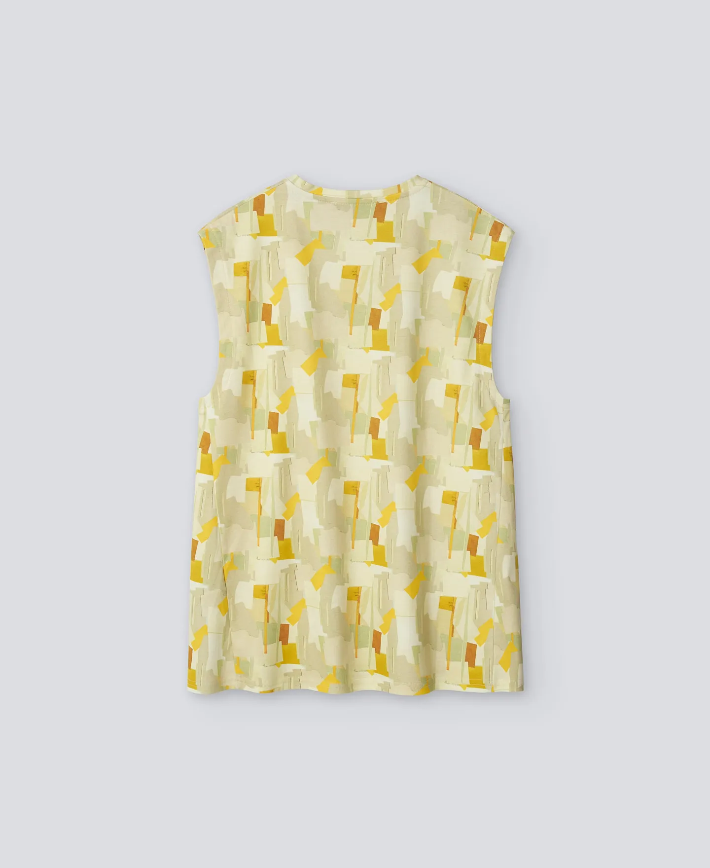 Camiseta estampada cuello pico mujer