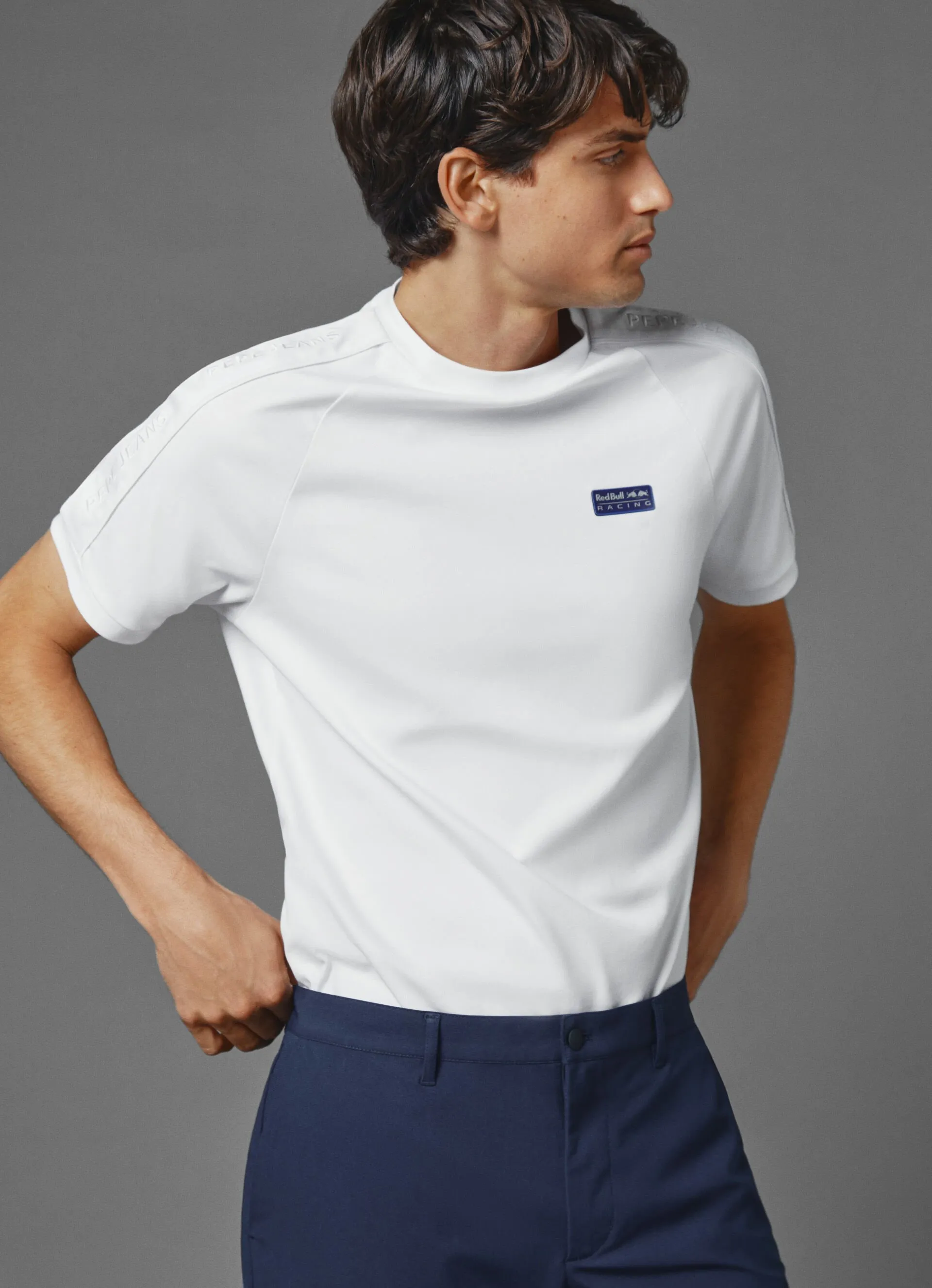 camiseta interlock manga raglán