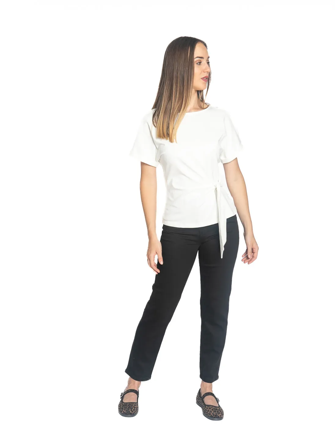 CAMISETA LAZADA CINTURA BLANCA YAYA