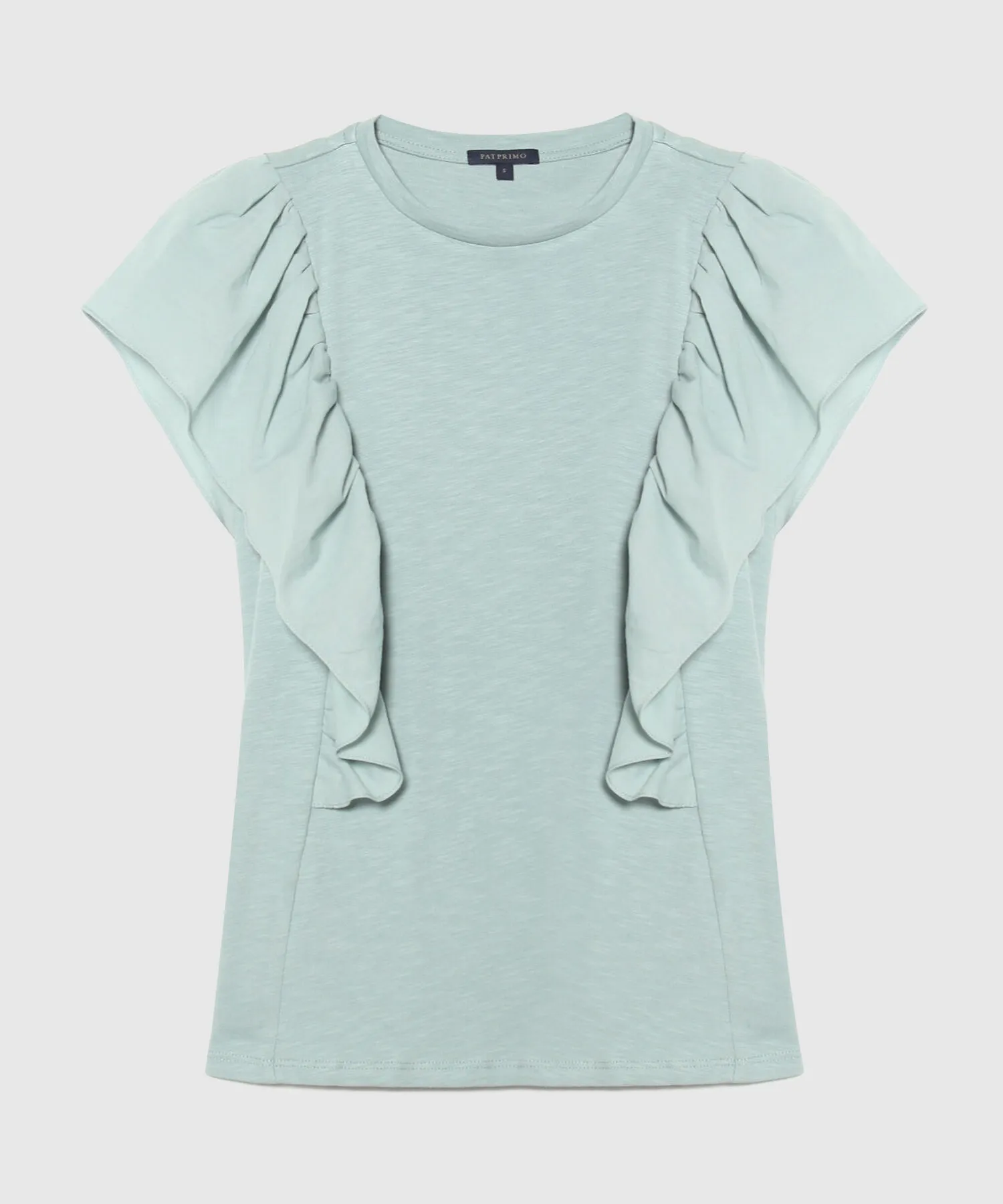 CAMISETA MANGA CORTA CON ARANDELAS