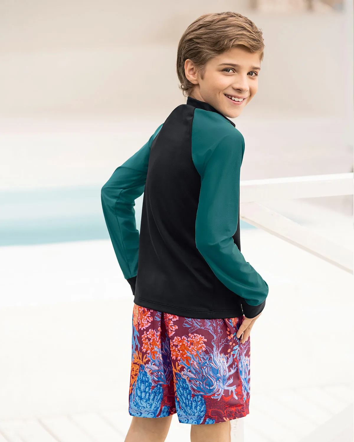 Camiseta manga larga infantil con protección rayos UV