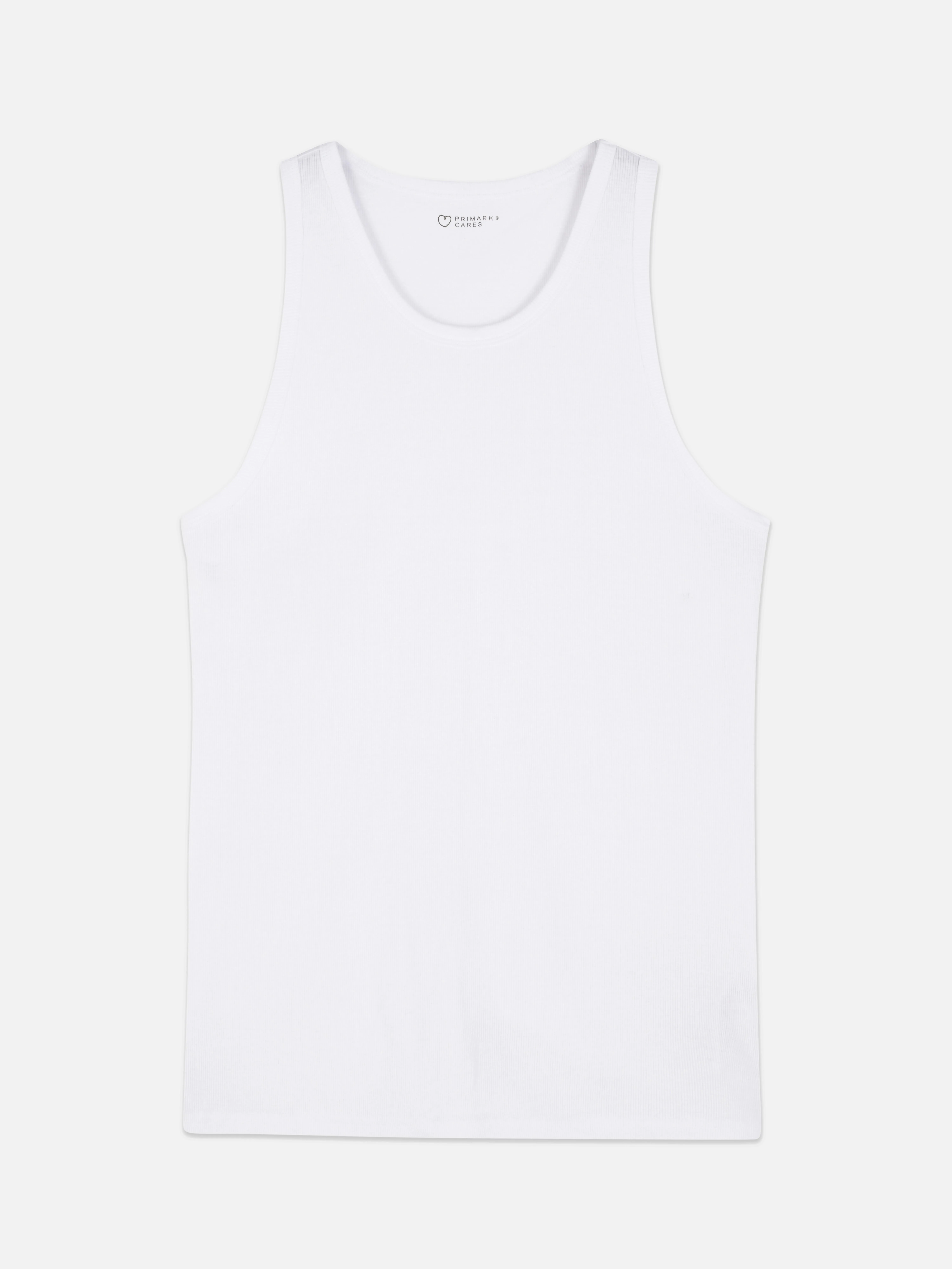 Camiseta sin mangas acanalada
