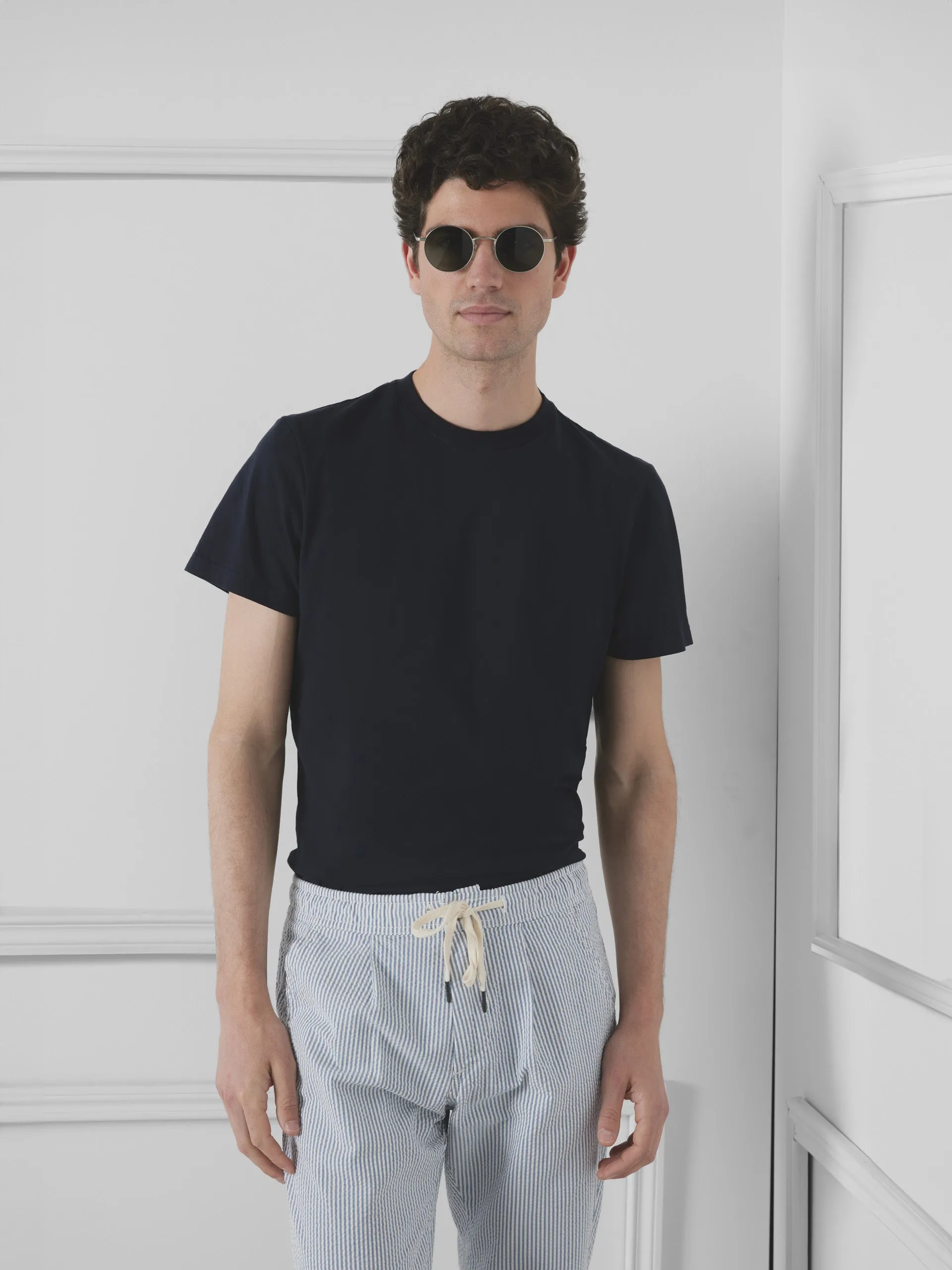 Camiseta unique slim azul marino