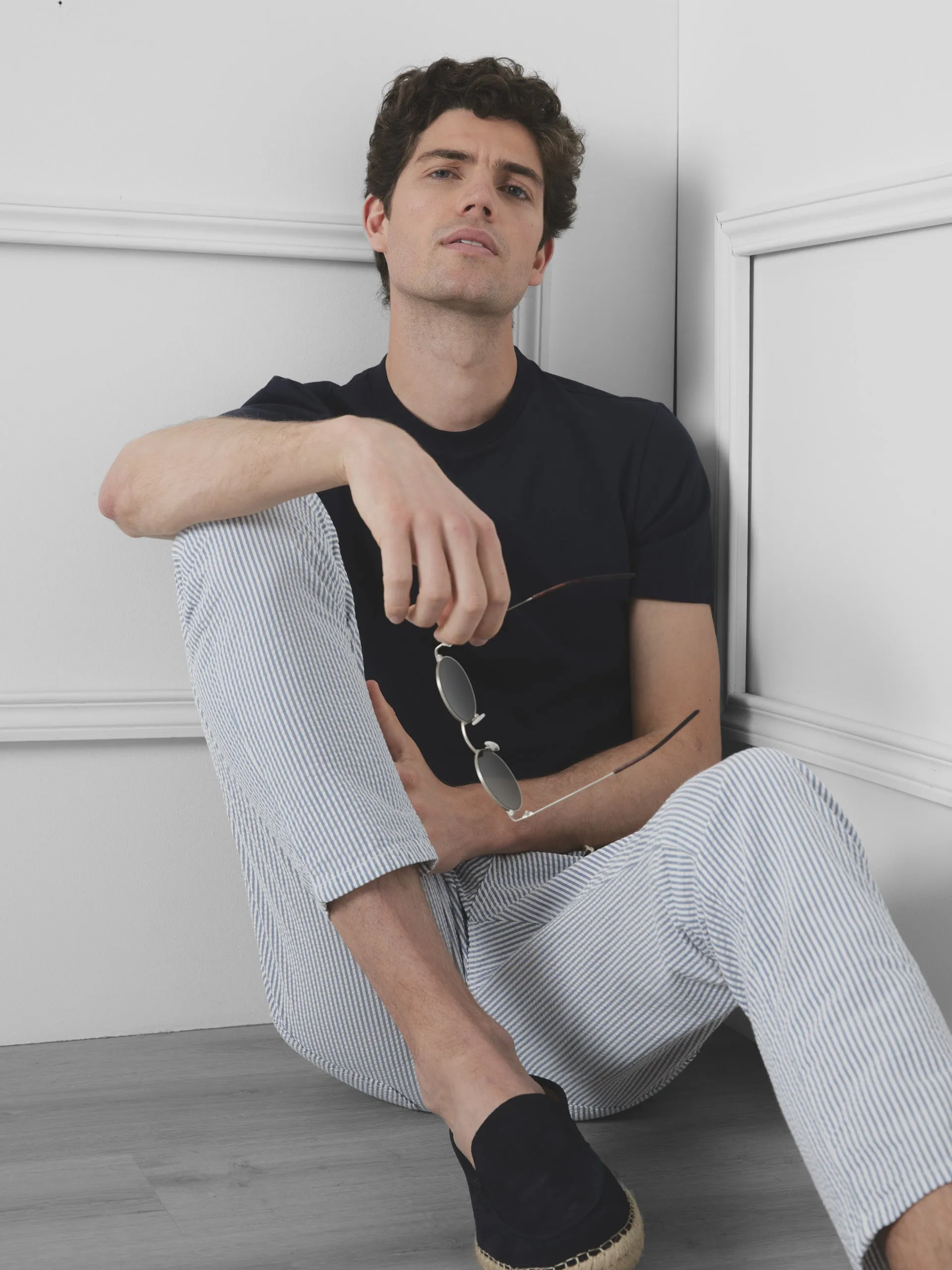 Camiseta unique slim azul marino
