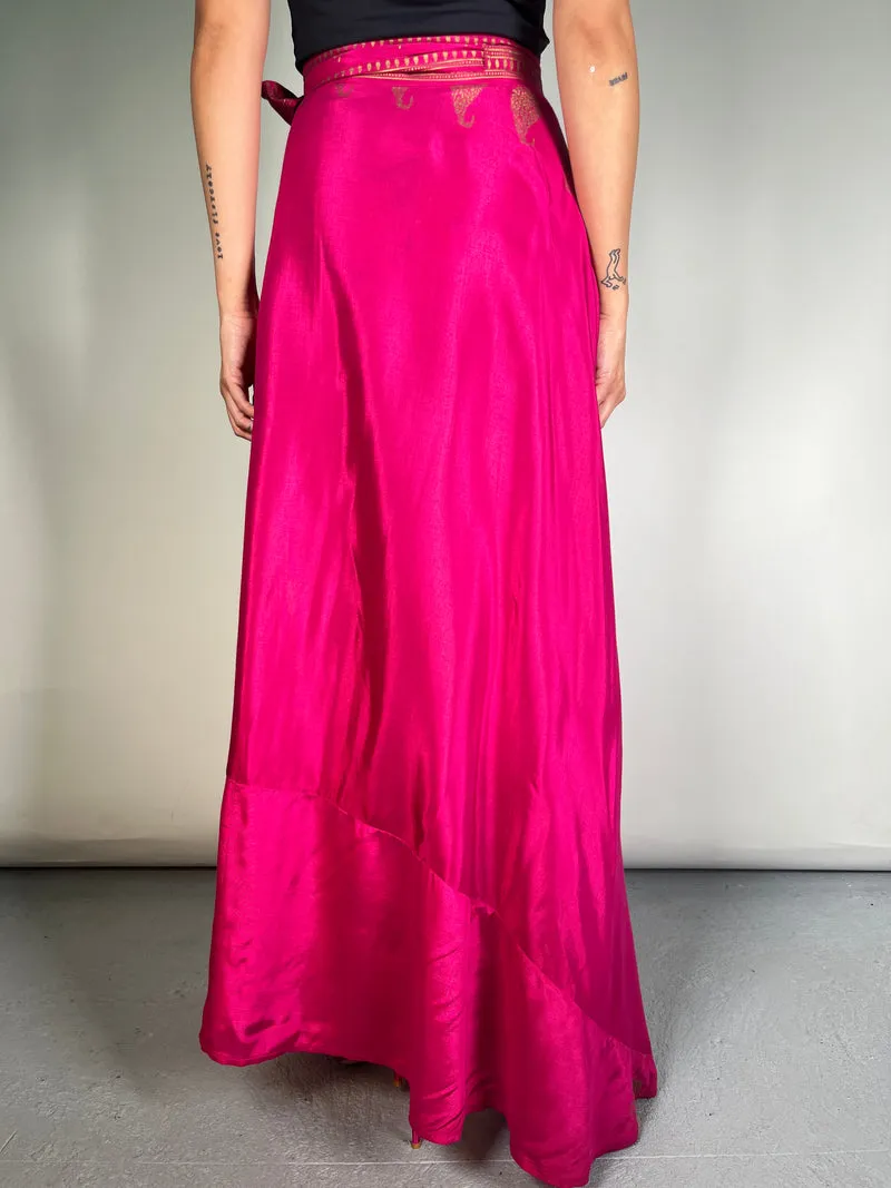 CARAVANA Falda Maxi Fucsia
