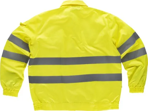 Cazadora alta visibilidad con cintas reflectantes Amarillo
