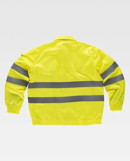 Cazadora alta visibilidad con cintas reflectantes Amarillo