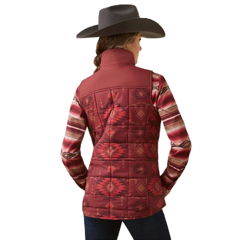 Chaleco ariat para mujer rojo