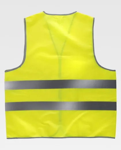 Chaleco de alta visibilidad con cierre adaptable Amarillo