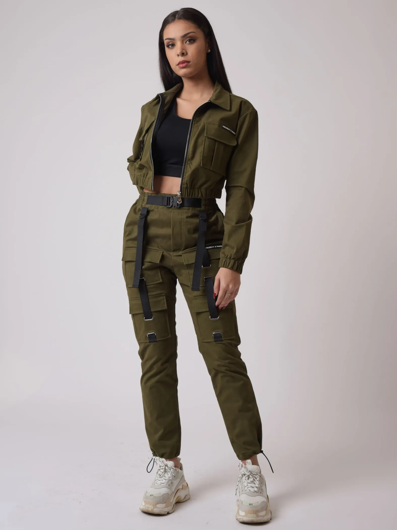 Chaqueta de bolsillo con cuello camisero